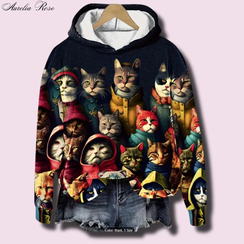 🐾 Cozy Cat Hoodie